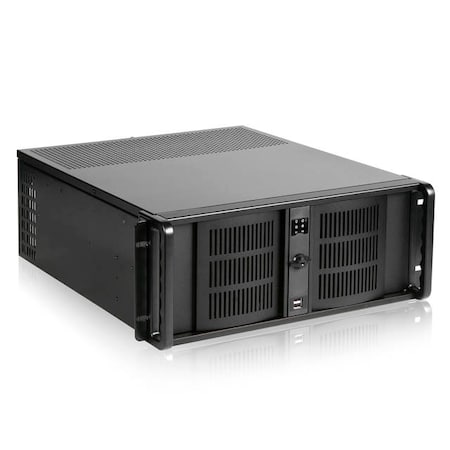 Istarusa D Storm NoPowerSupply 4U Compact Stylish RackmountServer Chassis D406-DE8BK